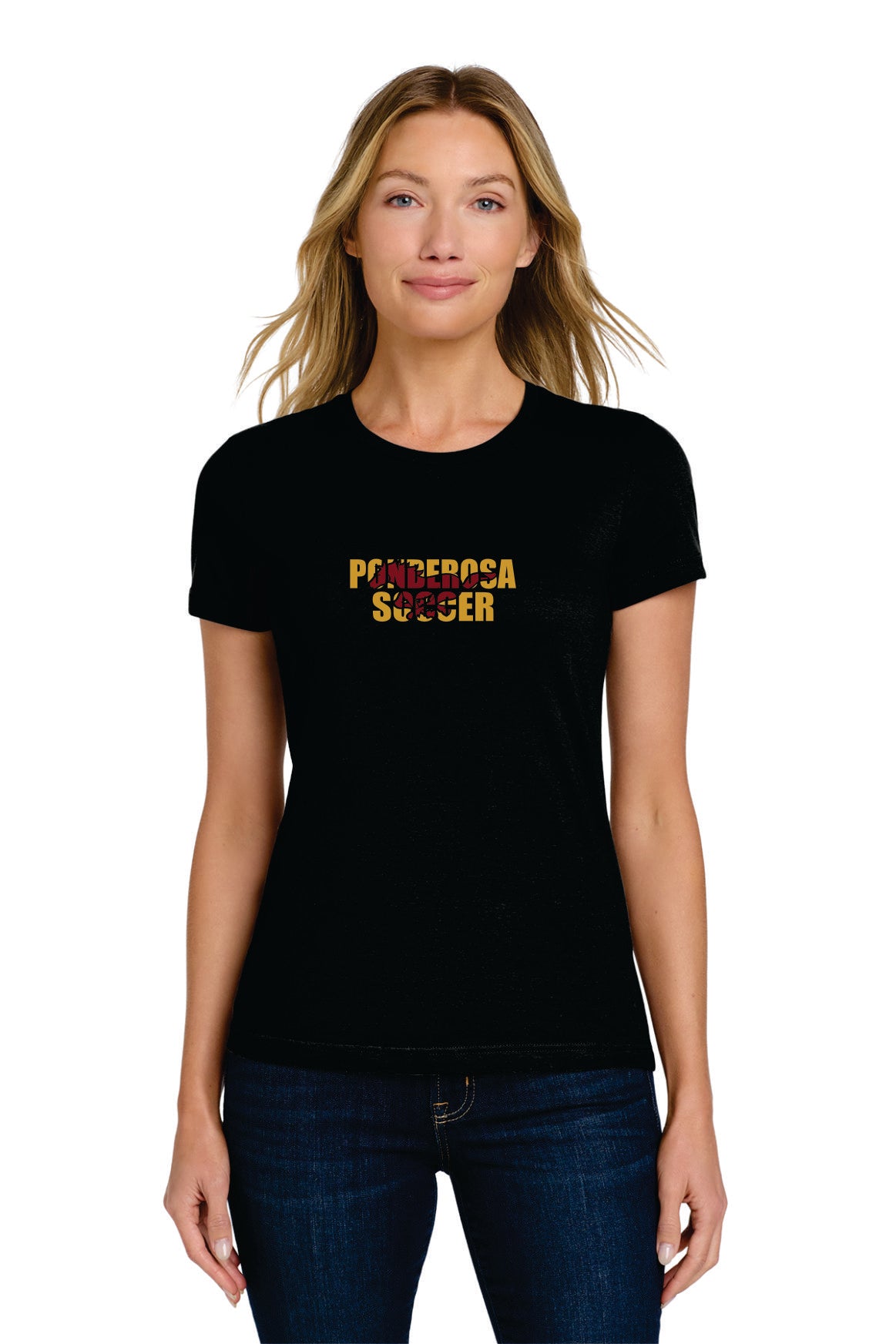 Ponderosa Boys Soccer Women's Cut Crewneck