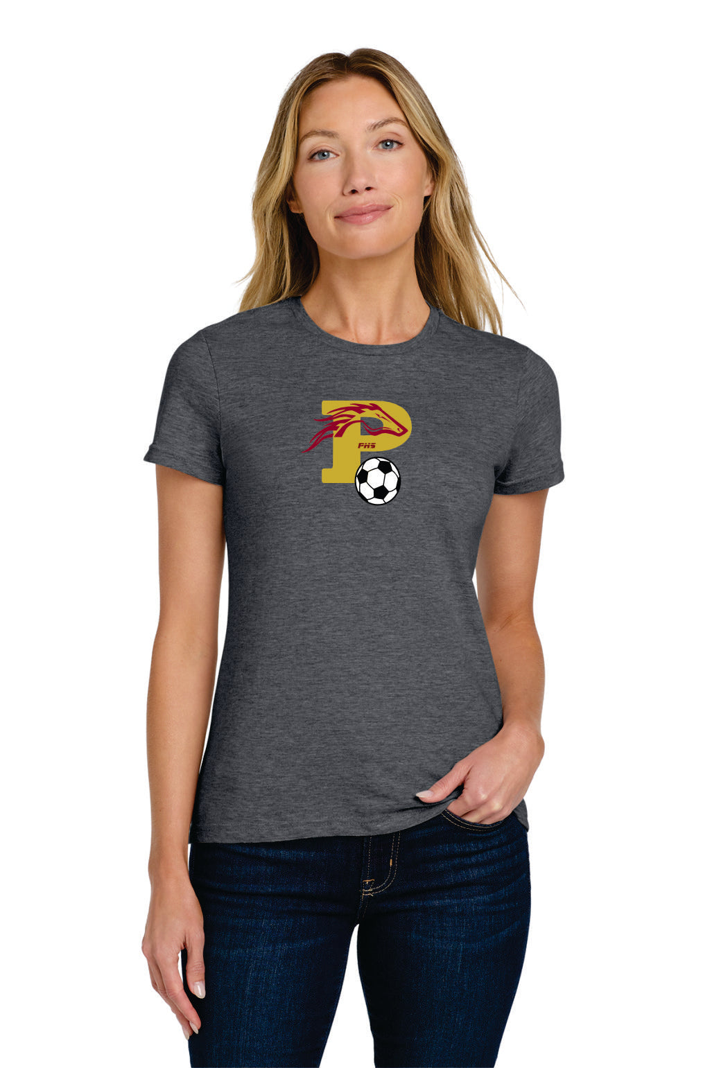 Ponderosa Boys Soccer Women's Cut Crewneck