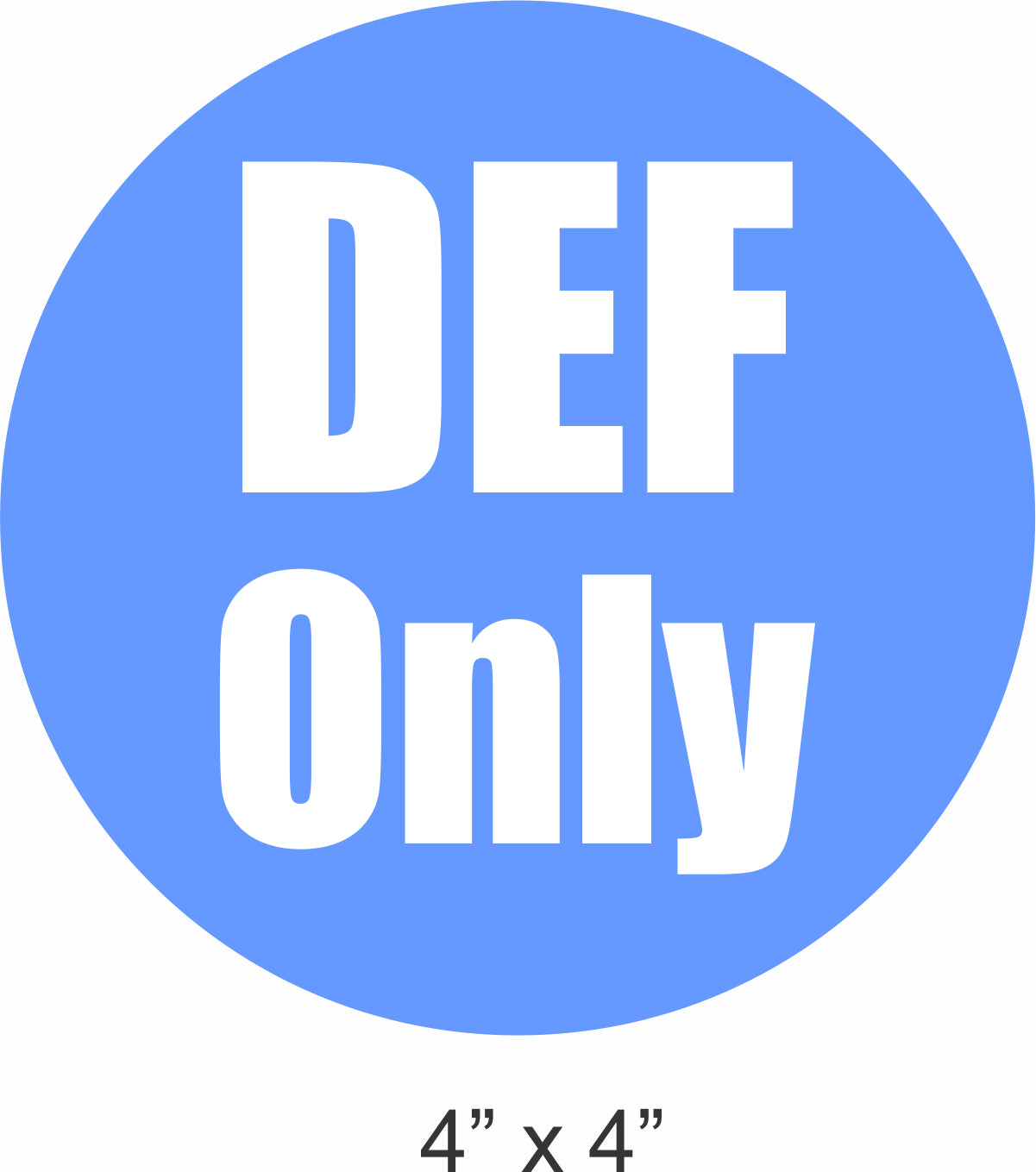 DEF sticker