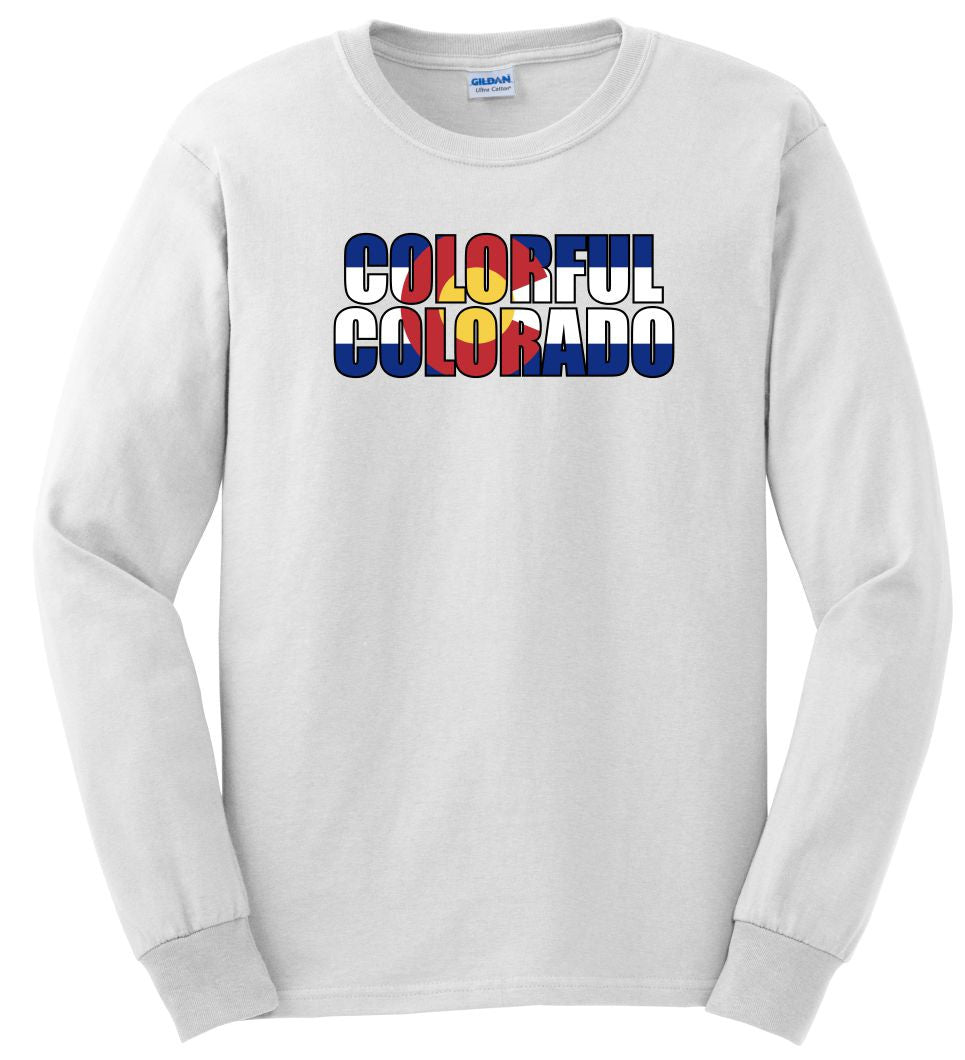 Colorful Colorado Long-Sleeve T-Shirt - Monograms by K & K