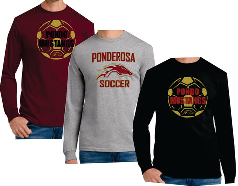 Ponderosa Boys Soccer Long Sleeve T's