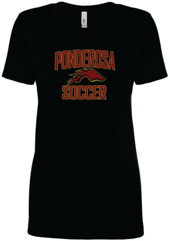 Ponderosa Boys Soccer Ladies' V-Neck