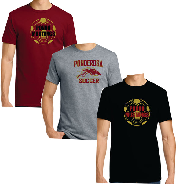 Ponderosa Boys Soccer Short Sleeve T's