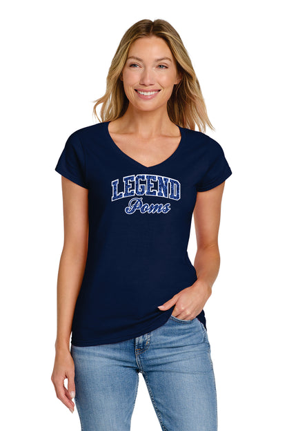 Legend Poms Gildan Ladies Softstyle V-Neck