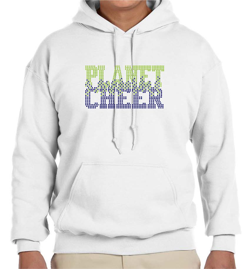 Planet Cheer Hoodie Adult Bleeding - Monograms by K & K