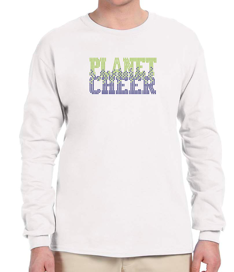 Planet Cheer Long-Sleeve T-Shirt Adult Bleeding - Monograms by K & K