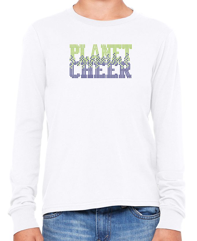 Planet Cheer Youth Bleeding Long-Sleeve T-Shirt - Monograms by K & K