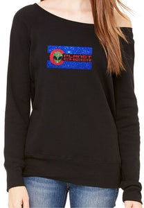 Planet Cheer Ladies' CO Wide-Neck Fleece Sweatshirt - Monograms by K & K