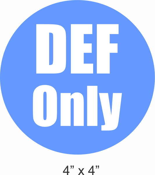 DEF sticker