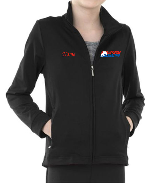 Colorado Skating Club Girls Fitness Jacket - Monograms by K & K
