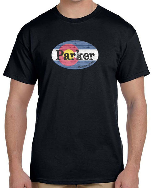 Parker, Colorado Flag Short-Sleeve T-Shirt - Monograms by K & K