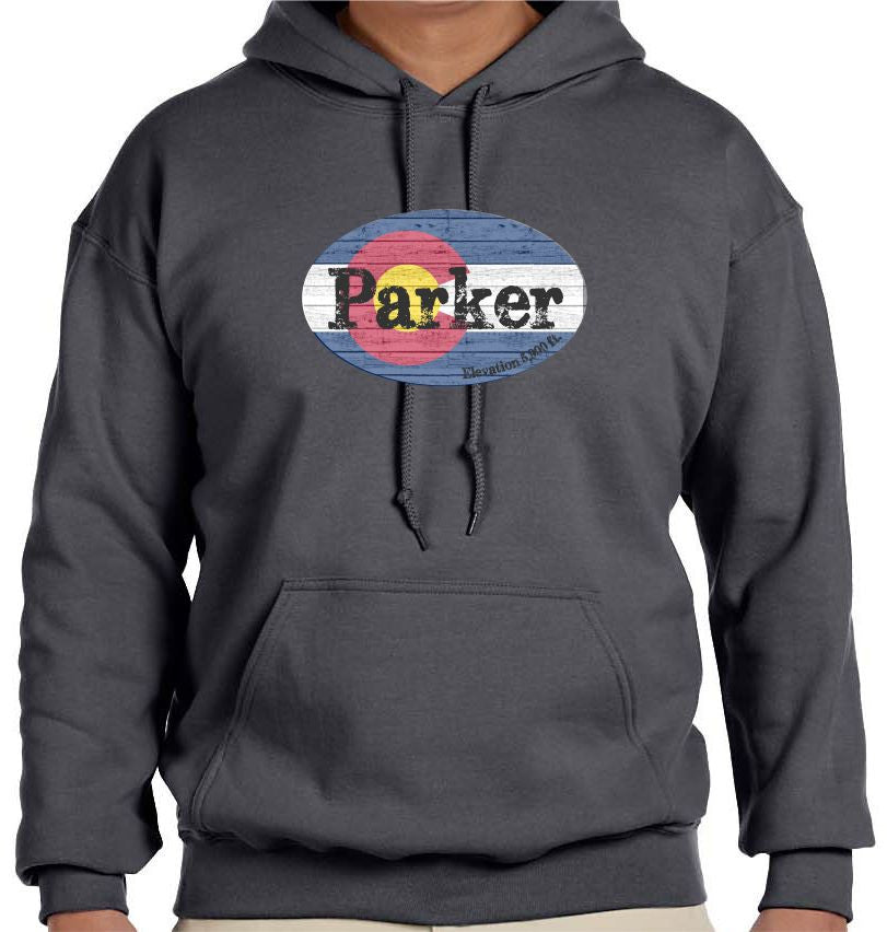 Parker, Colorado Flag Sweatshirt - Monograms by K & K