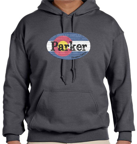 Parker, Colorado Flag Sweatshirt - Monograms by K & K