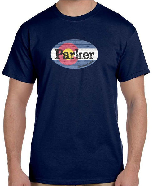 Parker, Colorado Flag Short-Sleeve T-Shirt - Monograms by K & K