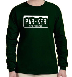 Parker License Plate Long-Sleeve Shirt - Monograms by K & K
