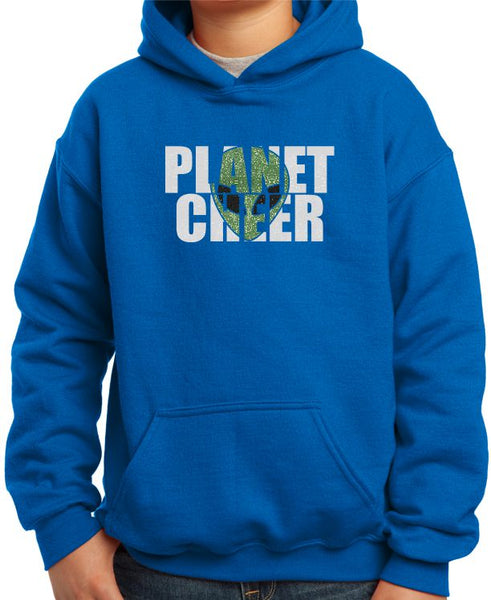 Planet Cheer Youth Alien Head Hoodie - Monograms by K & K