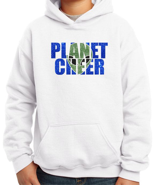 Planet Cheer Youth Alien Head Hoodie - Monograms by K & K