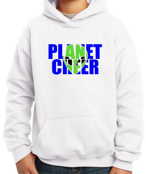 Planet Cheer Youth Alien Head Hoodie - Monograms by K & K