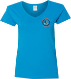 Rocky Mountain Triumph Club Ladies V-Neck Short-Sleeve T-Shirt - Monograms by K & K