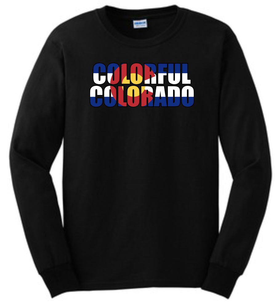 Colorful Colorado Long-Sleeve T-Shirt - Monograms by K & K