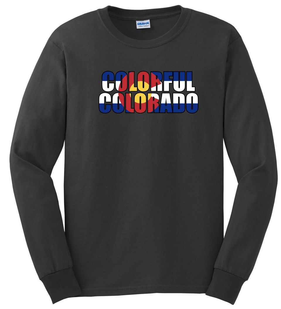Colorful Colorado Long-Sleeve T-Shirt - Monograms by K & K