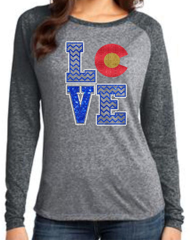Love Colorado Long-Sleeve Shirt - Monograms by K & K