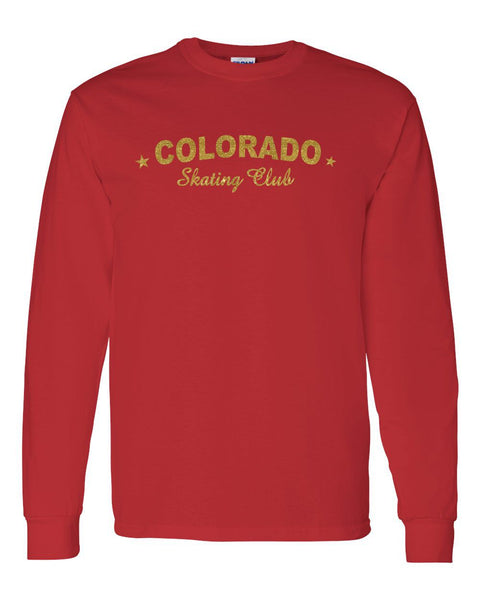 Colorado Skating Club Adult  Long-Sleeve T-Shirt - Monograms by K & K