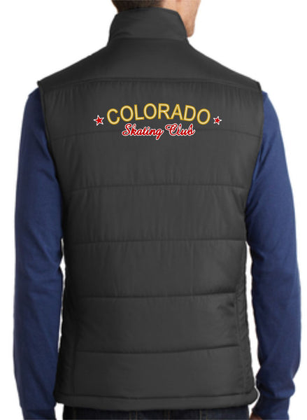 Colorado Skating Club Adult Puffy Vest - Monograms by K & K