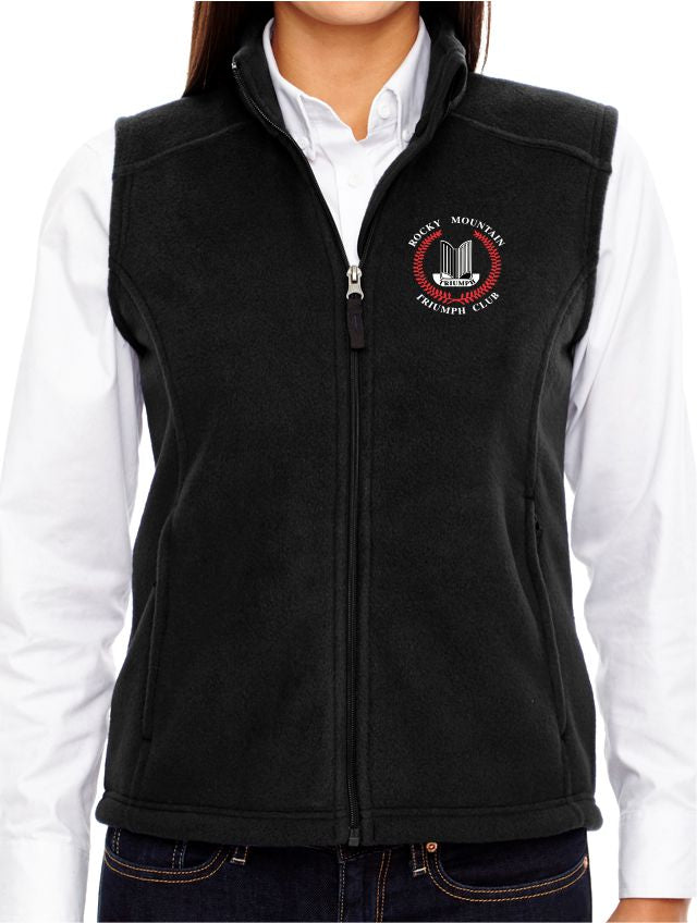 Rocky Mountain Triumph Club Ladies Fleece Vest – Monograms by K & K