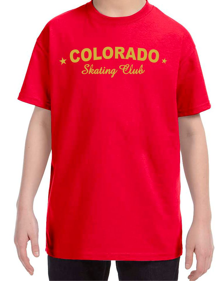 Colorado Skating Club Youth Short-Sleeve T-Shirt - Monograms by K & K